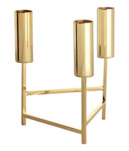 Luxury <b>Triangle</b> Gold Iron Candle Stand Home Decoration Christmas with Fancy Twisted Design for Home hotel Restaurant Decoration - Product Image 2