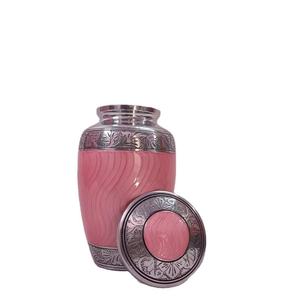 Urne funéraire cylindrique moderne en aluminium pour crémation humaine, design personnalisable, capacité 3-4L, émail fait main, souvenir funéraire Uzair - Product Image 6