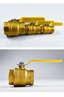 KITZ TK600 Válvula de bola roscada de latón 600 WOG de alta presión de una pieza de paso completo reductora de diámetro NPT/BSP 2 pulgadas para agua/gas/aceite 1