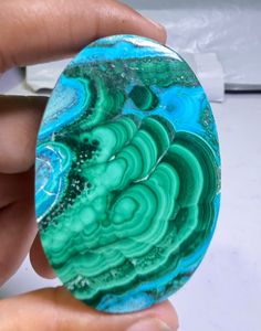 Wholesale Price Natural Chrysocolla <b>Malachite</b> Gemstone High Quality Oval Cut Jewelry Making Green MIX Size - Product Image 2
