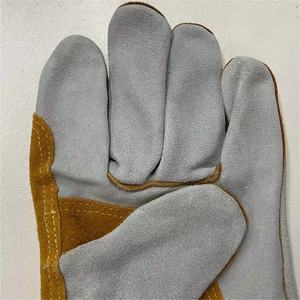 Gants de soudage en cuir de vachette certifiés EN420, résistants à la chaleur, personnalisés, de sécurité, 16 pouces, pour l'extérieur, quatre saisons, Pakistan - Product Image 4