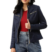 Vestes en cuir décontractées pour femmes, prix bas, quantité en gros, nouvelle arrivée, logo personnalisé, vestes en cuir véritable pour femmes