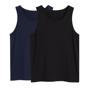 Camisetas sin mangas 100% algodón para hombre, chaleco transpirable, diseño casual ajustado, top cómodo sin mangas para gimnasio, correr, tallas grandes - Product Image 4