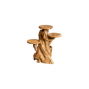 ARTERRA - Soporte de exhibición ecológico hecho a mano con raíz de teca orgánica premium para interiores y exteriores, ideal para Diwali - Product Image 2