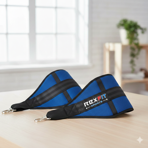 Sangles de suspension Rexfit Sport Premium pour abdominaux, avec coutures renforcées et rembourrage en mousse souple, pour les exercices d'abdominaux, de levée des jambes et de renforcement du tronc. - Product Image 4