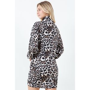 Abito casual con stampa leopardata Margaret, comodo ed elegante vestito in maglia - Product Image 4