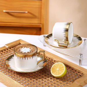 Premium Contemporary Tea Set With Elegant Neutral Colors Stylish Tea Cups Decorative <b>Teapot</b> Serving Tray Sugar Pot - Product Image 5