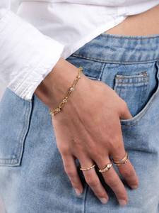 Cadena de diamantes cultivados en laboratorio y pulsera de eslabones de diamantes en oro sólido de 14 quilates para joyería femenina, regalo fino para propuesta de matrimonio. - Product Image 2