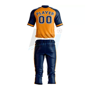 ชุดเบสบอลเยาวชนแบบกำหนดเอง เสื้อผ้าทีมเบสบอล ชุดเบสบอลมาใหม่ - Product Image 4