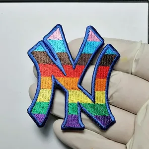 Embroidery Velcro Patches Various Countries, Multi-national <b>Adhesive</b> <b>Hook</b>-and-loop Patches with laser ctting - Product Image 4