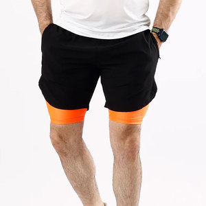 High Quality <b>Mens</b> Compression Shorts for Gym Running Fitness Sports Training Custom OEM Wholesale Sportswear - Product Image 2