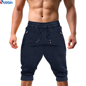 กางเกงขาสั้นออกกำลังกายผู้ชายแบบ unisex รุ่นใหม่ล่าสุด สวมใส่สบาย 3/4 ความยาว ระบายอากาศได้ดี แห้งเร็ว เป็นมิตรกับสิ่งแวดล้อม ผ้าแคนวาส มีเชือกผูก - Product Image 1
