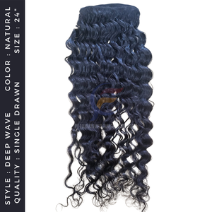 Nouveauté Machine à double trame, extensions de cheveux Remy vierges naturelles indonésiennes Deep Wave, cheveux naturels d'origine - Product Image 2