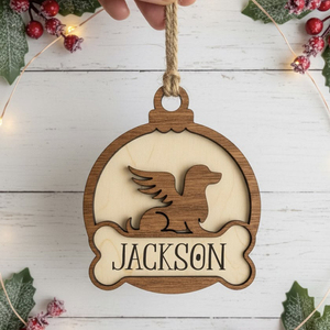Adorno Navideño de Madera Personalizado con Forma de Tren, La Primera Navidad de Harvey 2022, Decoración Personalizada - Product Image 2