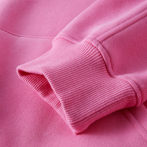 Conjunto de Sudadera Corta Oversize y Pantalones Jogger para Mujer, Forrado de Felpa, Dos Piezas, Color Rosa, Proveedor Mayorista B2B, Personalizado OEM - Product Image 5