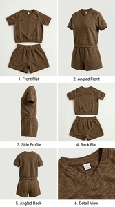Shorts en coton confortables pour hommes, taille élastique, décontractés, légers, respirants, unis, pour l'été, à porter au quotidien - Product Image 2