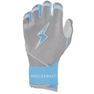 Gants de frappe en cuir Bruce Bolt de haute qualité, couleur et taille personnalisables, bleus, rembourrés, en microfibre tricotée, confortables, avec fermeture auto-agrippante - Product Image 2