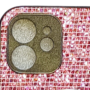 เคสโทรศัพท์ iPhone สีชมพู ประดับคริสตัลวิบวับ ป้องกันการกระแทก ดีไซน์หรูหราทันสมัย สำหรับผู้หญิง - Product Image 5