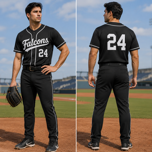 Maillot de baseball de qualité supérieure avec impression de logo personnalisé, ensemble respirant de chemise et de pantalon de baseball en polyester pour les équipes sportives - Product Image 3