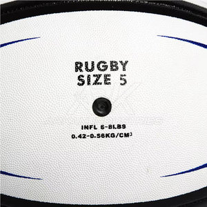 Ballon de rugby durable avec une matière antidérapante pour l'entraînement au passage et les séances en extérieur - Product Image 6