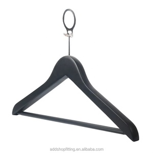 Wood Clothing Hangers With Engraved Logo Non-Slip <b>Hook</b> Type For Closet Use Classic Style - Product Image 6