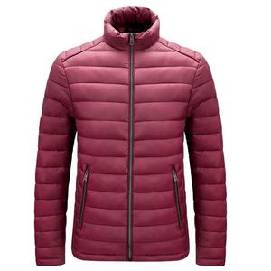 Gran oferta 2025 bombardero de invierno de satén con logotipo personalizado de talla grande puffer 4XL chaqueta cálida chaqueta de invierno para hombre Soli - Product Image 2