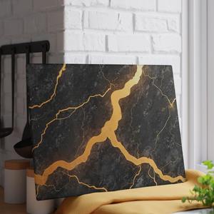 Planche à découper en marbre design pour une cuisine moderne, avec un look élégant et une construction en pierre robuste - Product Image 1