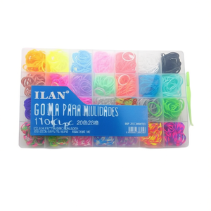 Gomma per Lavoretti Creativi 1000pz 20 Colori 28 Griglie 22.4x13.3cm - Product Image 2