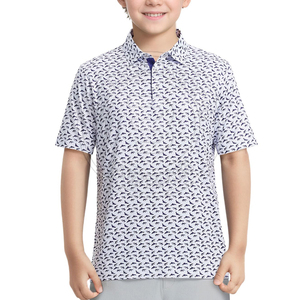 Polos de Golf Juveniles Transpirables de Último Estilo con Cuello Tejido, Diseño Limpio y Dobladillo Lateral Dividido, Disponibles en Bajo MOQ - Product Image 2