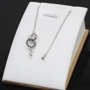 Collar de Perlas con Orificio Pasante de Plata S925 Hecho a Mano para Mujer, Juego de Joyería con Colgante Personalizado DIY, Colgantes y Dijes Finos - Product Image 1