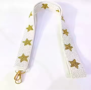 Elegant Embroidery Beaded Cotton Sports Cosmetic Bag Chains Stylish Durable Handmade Personalized Straps Custom Design - Product Image 3