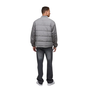 Hot Sale Winter Puffer Jacket with Custom Logo Breathable Windproof Quilted Mens Coat Bulk Purchase for Corporate Branding - Product Image 4