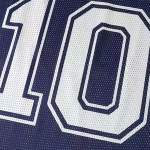 Camiseta de fútbol estilo boxy del fabricante pakistaní, color azul marino, hombros caídos, doble capa de malla, para hombre. - Product Image 5