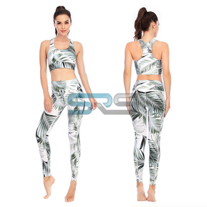 Conjunto Deportivo de Yoga de 2 Piezas para Mujer, Shorts de Cintura Elástica, Transpirables, Ajustados, Tela Inteligente, Casual, para Correr - Product Image 3