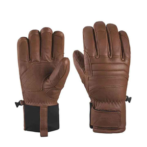 Mitaines en fourrure de mouton véritable de très haute qualité, personnalisées, chaudes pour l'hiver, avec motifs pour femmes - Product Image 1