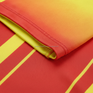 Uniforme de Cricket Amarillo Sublimado de Manga Corta Transpirable Personalizado OEM al por Mayor - Product Image 5