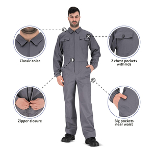 Combinaisons de travail personnalisées de haute qualité, uniformes pour hommes, 100% coton, vêtements de sécurité très vendus, combinaisons pour travailleurs - Product Image 1