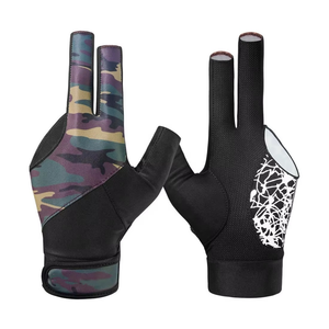 Guantes de Snooker Deportivos de Verano Unisex Ligeros con Cierre de Gancho y Bucle Ajustable Antideslizante de Spandex Geo Brothers OEM - Product Image 3