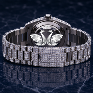 Premium Stainless Steel Moissanite Diamond Watch Men Luxury Fashion Watch - Product Image 4