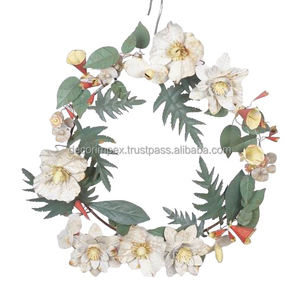 Guirlande suspendue de Noël élégante étoilée Cadres modernes Décor à la maison Guirlande de Noël spécifiquement ornée de feuilles Guirlande de Noël - Product Image 3