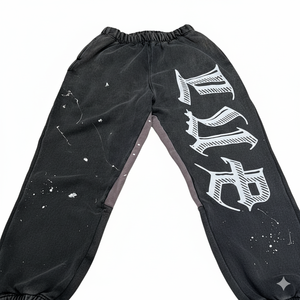 Street Wear Custom screen Printed <b>Oversized</b> Wide Leg Baggy Double Waist <b>Jogger</b> for men's cheap price comfortable and breathable - Product Image 3