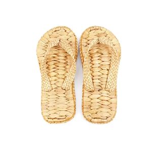Pantuflas de Jacinto de Agua Tejidas Naturalmente, Ecológicas, Hechas a Mano, Calzado de Interior para el Hogar, Habitaciones de Hotel y Uso en Spa - Product Image 1