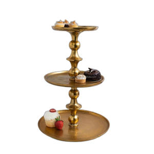 Ba tầng xu hướng bánh đứng lễ kỷ niệm bên Bảng trang trí đám cưới lớn bánh đứng cupcake Platter Giá bán nóng - Product Image 5