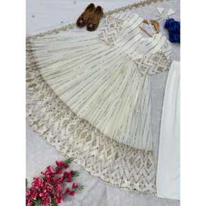 Elegant <b>Evening</b> Dresses Beautiful Party Wear <b>Gown</b> with Dupatta - Product Image 3