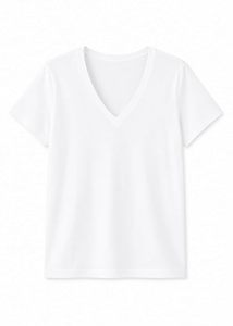 Camiseta de Verano Ecológica para Mujer, Manga Corta, Corte Holgado, Cuello en V, con Estampado, Transpirable y de Secado Rápido, para Uso Casual y Fiestas - Product Image 4