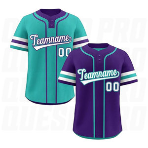 Camiseta Deportiva Personalizada de Alta Calidad para Hombre, Estilo Jersey de Béisbol con Botones, Uniforme de Equipo Impreso para Jugadores de Eventos Deportivos - Product Image 6
