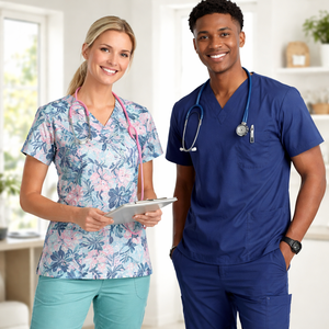 Conjuntos de Uniformes Médicos de Algodón Suave Personalizados al por Mayor con Ajuste Cómodo - Servicio OEM Transpirable de Secado Rápido para Uso Hospitalario Unisex - Product Image 6