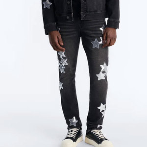 Wholesale Designer Blue Jeans <b>Men</b> Skinny <b>Stretch</b> Denim Pants Slim <b>Men</b> Acid Wash Jeans in Pakistan New Fashioned Style Streetwear - Product Image 4