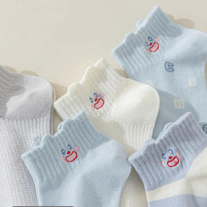 Calcetines Deportivos de Algodón Ecológico, Transpirables y Absorbentes de Sudor, Calcetines Casuales de Tobillo para Hombre y Mujer, ODM, Logotipo Personalizado, Caras Lindas de Dibujos Animados - Product Image 5