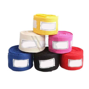 Custom Logo Cotton <b>Hand</b> Wraps for Boxing Sanda MMA Gloves-Breathable Lightweight Sports Protection with Hook & Loop Closure - Product Image 4